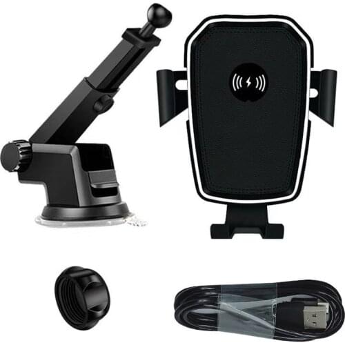 Car Phone Holder 10w Qi Wireless Car charger Intelligent Fast Charger Stand Car Phone Holder for iPhone Huawei Xiaomi