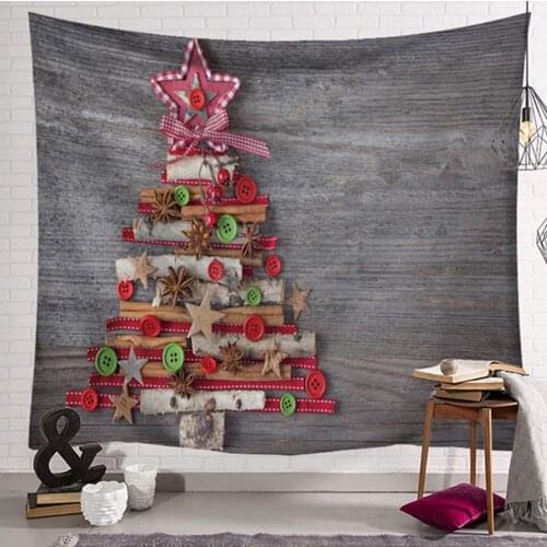 Large Xmas Hippe Throw Blankets Home Decor Merry Christmas Happy Holiday Winter Tapestries