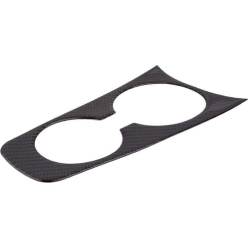 Carbon Fiber Black Car Front Center Water Cup Holder Cover Panel Sticker Fit For Chevrolet Camaro 2010 2011 2012 2013 2014 2015