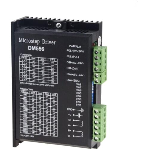 DM556 Digital Stepper motor driver 2 phase 5.6A for 57 86 stepper motor NEMA23 NEMA34 Stepper Motor Controller