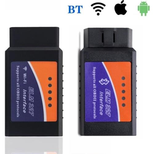 ELM327 V1.5 OBD2 Scanner Bluetooth Wifi ELM 327 OBD OBDII Code Reader Adapter Car Diagnostic Tool For Android IOS Work Perfect