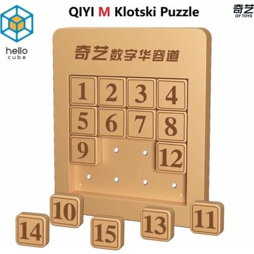 HelloCube Qiyi Magnetic Klotski Puzzle Number Sliding Chinese Puzzle Race Game Speed Traditiomal Puzzle Toys Chinese Toys Gifts