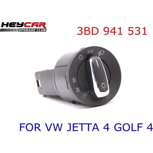 CHROME HEADLIGHT HEADLAMP FOG LAMP KNOB SWITCH FOR VW JETTA 4 GOLF 4 MK4 BORA PASSAT B5 B5.5 3BD 941 531