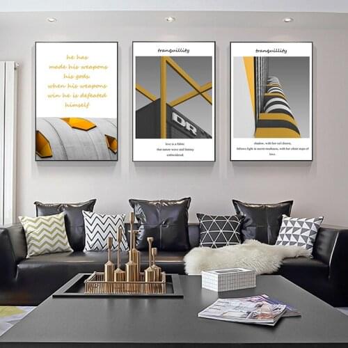 Modern High-rise Architectural Details Partial Canvas Combination Poster Painting Home Art Decoration