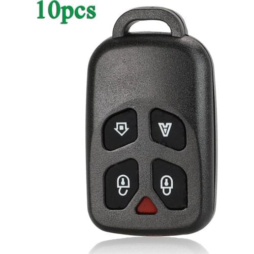 Bilchave 10pcs/Lot Car-styling For Chave Canivete PX40 Placa Positron FOB 4 Button + Panic Remote Car Key Shell Car