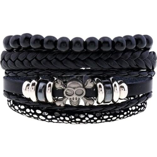 CIBOCIBO Leather Men Bracelet Weave Strand Bracelets Men Punk Brand Designer Jewelry Trendy Men Bracelet Luxury Gifts For Friend