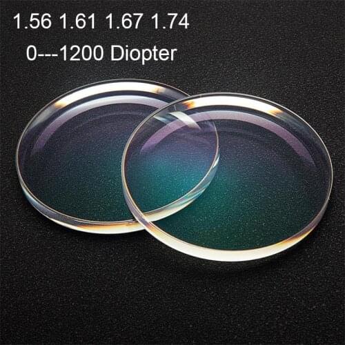 Blue Light Glasses Lens 1.56 1.61 1.67 1.74 Aspheric Prescription Spectacle Lenses Women Man Myopia Presbyopia Glasses Dioptor