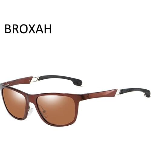 BROXAH Polarized Sunglasses Men 2019 Quality Driving Glasses Aluminium Magnesium Sunglasses Male Shades
