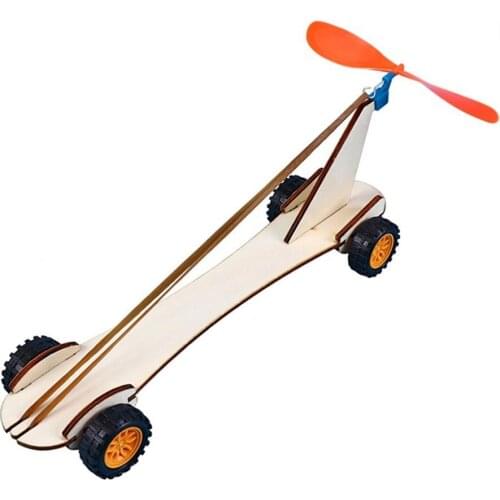 Especially Creative DIY Science Experiment Kits Personality Simplicity Rubber Band Power Car Fun School Project Gift