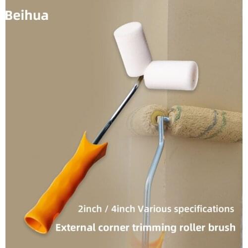 External Corner Trimming Paint Roller Brush Small Roller 2 inch 4 inch Mini Thumb Repair Brush for wall trimmer decorative