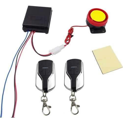 Motorcycle Remote Alarm DC 12V Scooter Anti-theft Security System Motorbike One Way Cheap Alarms Motor Protection Siren 125dB