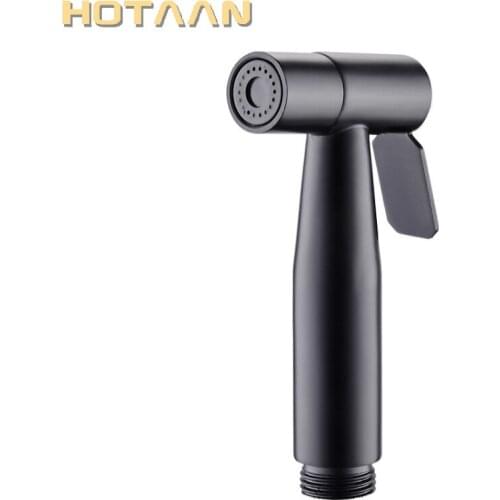 Hotaan Black Bidet Faucet Bathroom Bidet Toilet Faucet Mixer Hygienic Shower Clean Muslim Shower Pportable Bidet Gun Sprayer