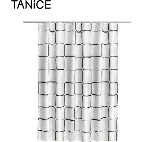 TANiCE Modern Shower Curtain Waterproof Anti Mold Textile Bathtub Curtain 240 X 200cm Bathroom Kitchen Decor Partition Tools