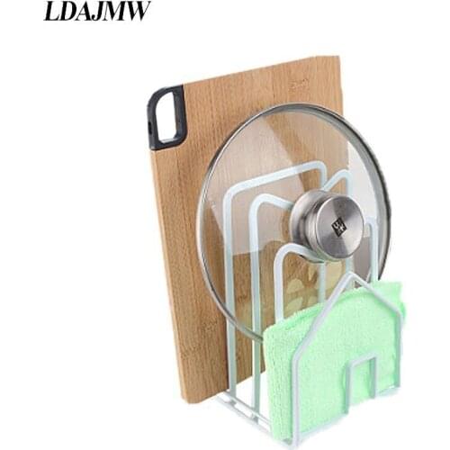 Kitchen Tableware Storage Rack Cutting Board Lid Storage Rack Book Tableware organizer Multi-position Anti-rust drain Rack