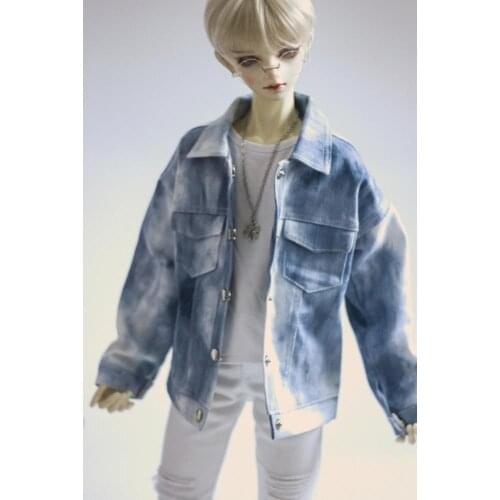 [wamami] Blue White Jeans Mottled Denim Casual Coat 1/3 1/4 SD17 Male BJD Dolls Outfits