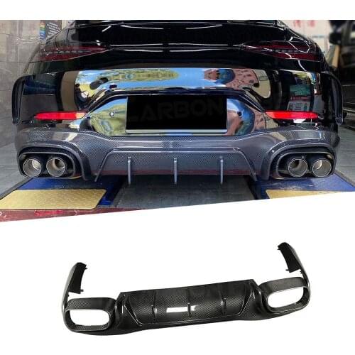 For Mercedes Benz AMG GT43 GT50 GT53 2019 2020 Rear Lip Diffuser Spoiler Dry Carbon Fiber / FRP B Style Bumper Cover Guard