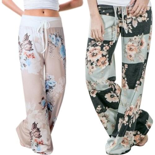 2PCS Womens Joggers Pants Sports Yoga Pants Trousers Wide Leg Pant High Waist Sweatpants, Khaki & Green