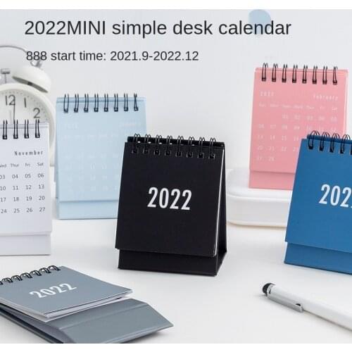 2021 2022 Simple Black White Grey Series Desktop Calendar Dual Daily Schedule Table Planner Yearly Agenda Organizer Office