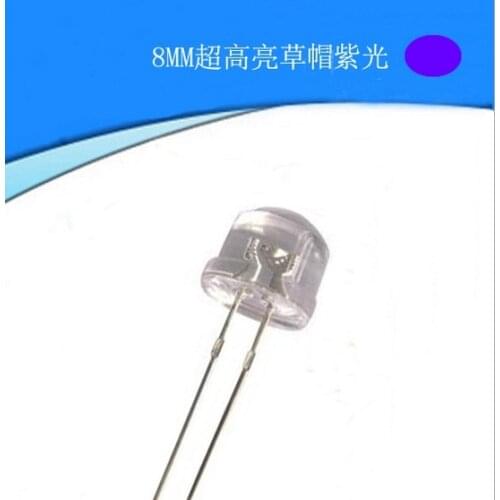30pcs Nail Printer Straw Hat 8mm UV LED Diode