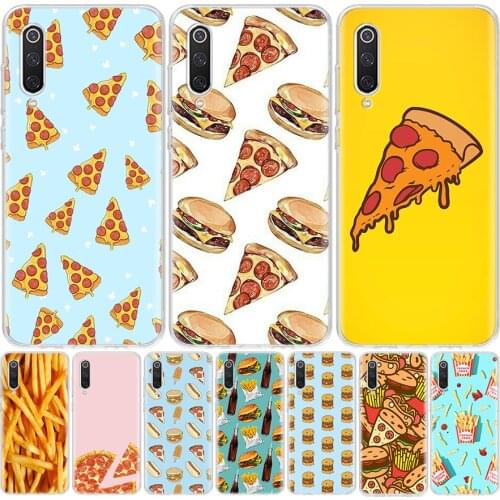 Cute Food French Fries Burger Pizza Phone Case For Xiaomi Redmi Note 10 9S 9C 9 8T 8 7 6 Pro 5A 5 9A 8A 7A 6A S2 K20 K30 Coque