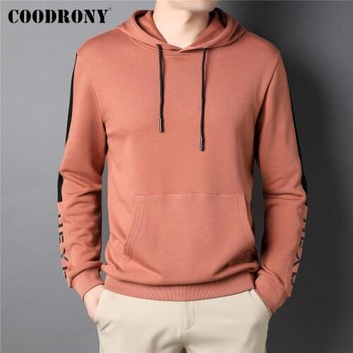 COODRONY Men's Kangaroo Hoodies