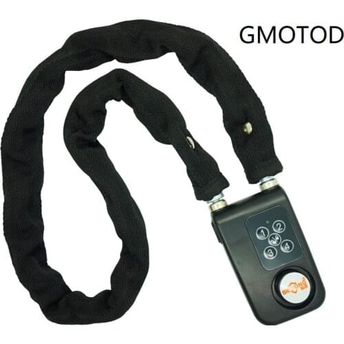 Key free mountain bike motorcycle burglar alarm electronic lock bicycle chain lock