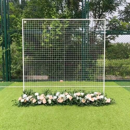 Festival props Square Grid Metal Frame Wedding Background Stand Iron Shelf Arch Decoration Wedding Party Stage Flower Stand