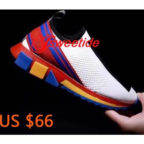 New Air Breathable Women knit Brand sneaker Casual Shoes Woman Luxury Fashion Spring Autumn Tennis Platform Shoes