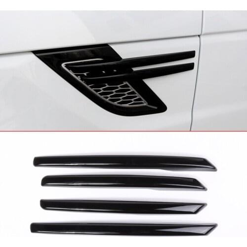 4pcs ABS Chrome Side Fender Strips Trim For Range Rover Sport 2014 2015 2016 2017 2018 Car Accessories