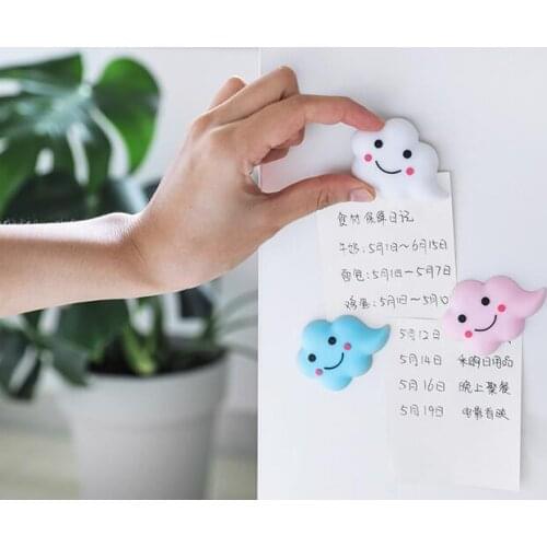 Multifunction 3D Clouds Cartoon Fridge Magnets Door Crash Pad Souvenir Delicate Magnetic Refrigerator Decoration Door Stopper