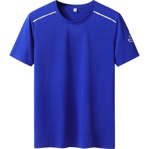 Mens T Shirts Goo Quality Quick Dry Mens Sportswear Short Sleeve T-shirts Summer Tops Man Elastic Tshirts Plus Size 8XL 9XL