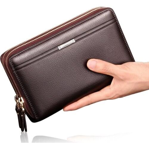 Brand Business Clutch wallet portfolio mens coin pocket men purse Large capacity multi-card bit Casual Fashion wallets