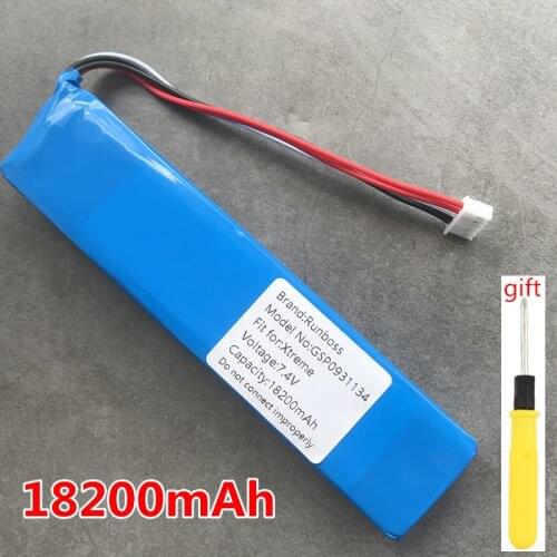 New 18200mAh GSP0931134 Battery For JBL XTREME Xtreme 1 Xtreme1 Speaker Batteries