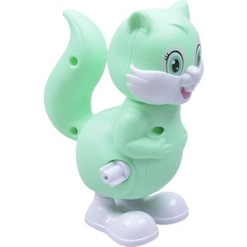 1Pcs Children Lovely Squirrel Wind-up Toy Cartoon Jumping Animal Model Figure Funny Birthday Gift Toys For Baby Boys Girls
