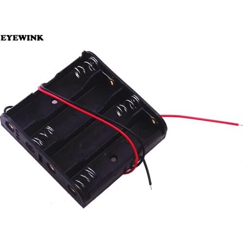 Plastic 4 Slot 18650 Battery Storage Box DIY Power Bank 18650 Battery Holder Case 4X18650 Batteries Clip Box With Wire