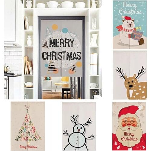Chritmas Cartoon Fabric Curtain Bedroom Living Room Shelter Curtain Half Panel Curtain Home Decoration Blackout Curtain