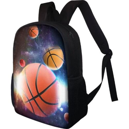 3D Printing Schoolbag Children Custom pattern School Backpack Kids Primary School Book Bag School Bags for Boys Basketball