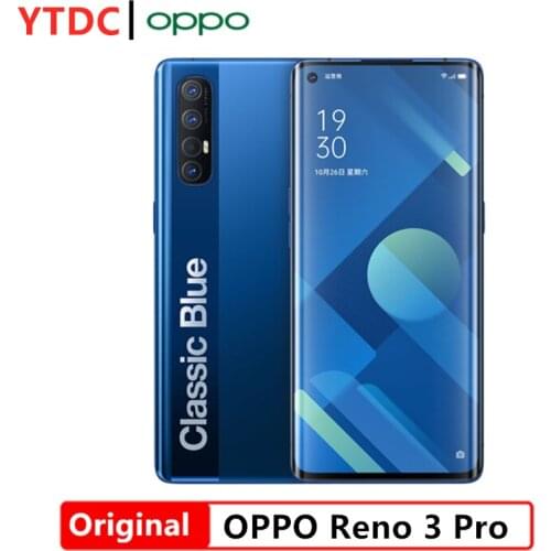 Original Oppo Reno 3 Pro 5G Smart Phone Snapdragon 765G Octa Core 8G 12G RAM 128G 256G ROM VOOC 4.0 6.5" Screen Fingerprint