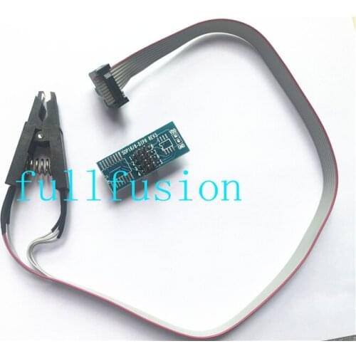 SOIC8 Test Clip For Eeprom Flash SOP8 IC Test Clip Adpter BIOS 24 25 93 Programmer Module Board