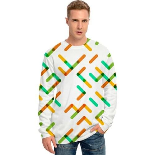 3d Hoodies Pullover Print Visual Impact Geometric Fashion Men Women Capless Sweatshirt Long Sleeve Hip Hop Unisex 3D Hoodie Tops