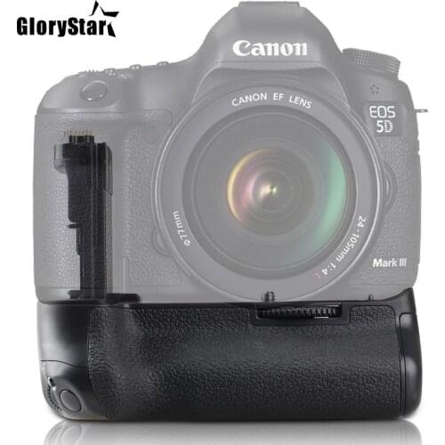 GloryStar Camera Vertical Battery Grip Holder For Canon EOS DSLR 5D Mark III 5DIII 5D3 Camera Handle Replace BG-E11 5DS R LP-E6