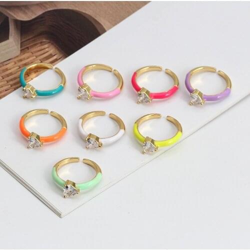 Wish Card Rings With Crystals