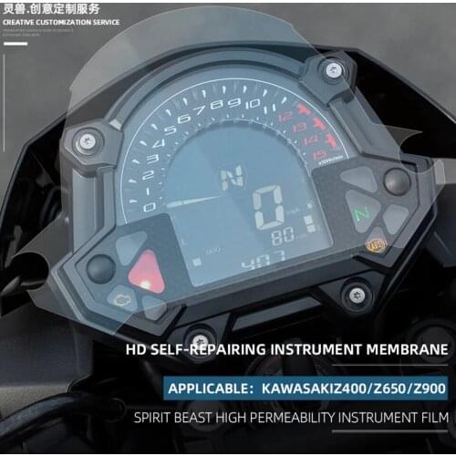 Spirit Beast Motorcycle speedometer Scratch Protection Film Screen Protector Film Instrument sticker For Kawasaki Z400 Z650 Z900