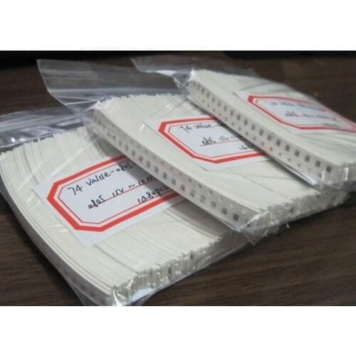 1/8W 0805 SMD Resistors Assorted kit 56 Values (1 ohm~ 10M ohm) 1% 1120pcs