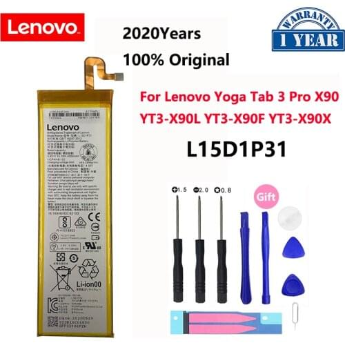 100% Original 4000mAh L15D1P31 For Lenovo Yoga Tab3 Pro X90 YT3-X90L YT3-X90F YT3-X90X Replacement Batteries Bateria
