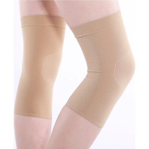 2pcs Breathable Elasticated Knee Pads at Arthritis Warm Leg Sleeve Knee Brace Support Anti Crash Kneepad Joint Wrap Protector