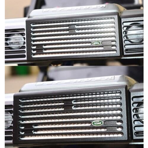 CNC machined aluminum front radiator grille for 1/10 TRAXXAS TRX4