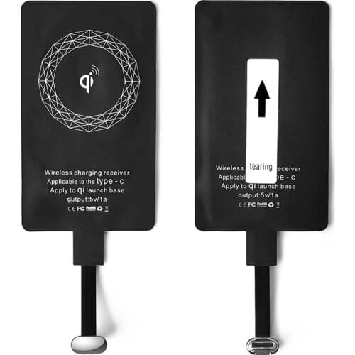 CHOETECH Type C Wireless Charging Receiver Ultra Thin USB-C Qi for Huawei P30/P20/LG V20/HTC 10&More Qi-enabled Phones