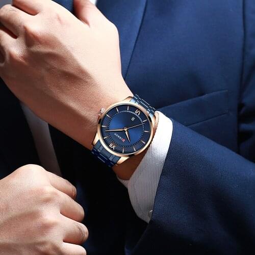 CURREN Luxury Business Quartz Watches Mens Clock Stainless Steel Band Fashion Wristwatches Men Designers Watch Relogio Masculino