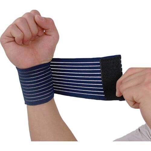 1PCS 30*7 cm Powerlifting Elastic Bandage Leg Wrist Compression Calf Knee Support Strap Wraps Band Brace Sports Safety
